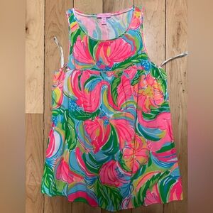 Lilly Pulitzer Pink and Green Floral Dress